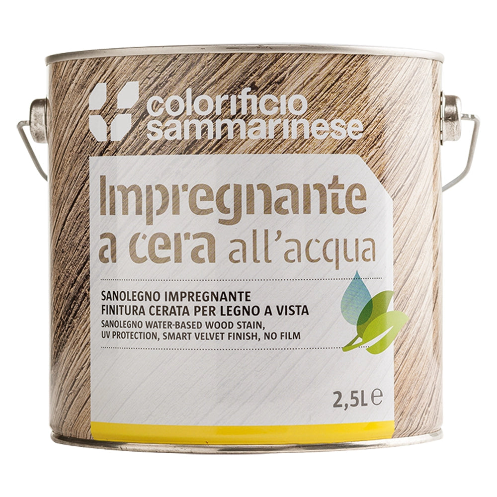 IMPREGNANTE 'SANOLEGNO' Lt. 0,750 Cerato Bianco- 6 pezzi  - COLORIFICIO SAMMARINESE