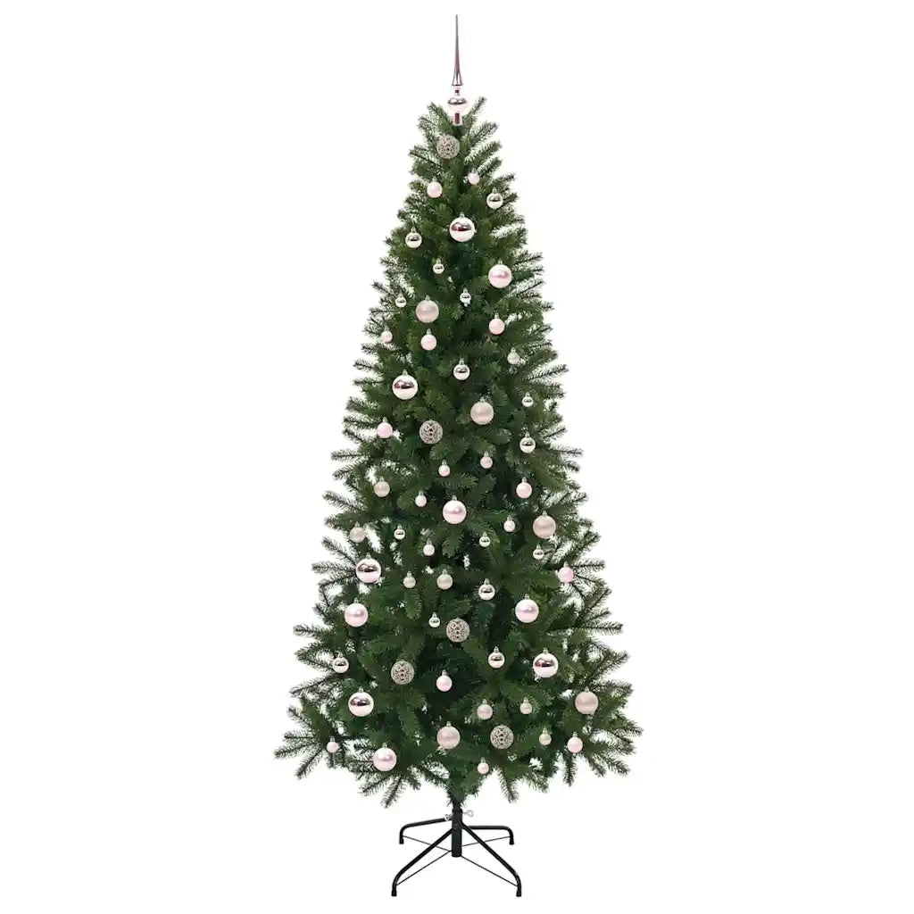 Albero di Natale | Decorazioni natalizie artificiale con 300 LED Verde 210 cm PE e PVC