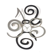 Orologio da parete moderno Filomena Fango e nero