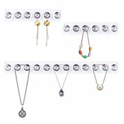 Organizzatore di gioielli a muro, sospeso con uncino a forma di diamante, organizzatore di accessori da appendere con chiusura acrilica