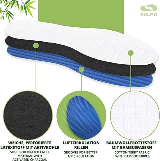 Innesse per piedi / ottimo comfort e supporto - innesse per scarpe da sport \ innesse per piedi freschi - extra drenaggio 44