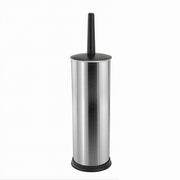 Trade Shop - Portascopino Porta Scopino Bagno Wc Toilette Metallo Scopino Nero 37x10cm 69443 -