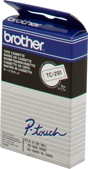 Brother TC-291 nastro per etichettatrice Nero su bianco
