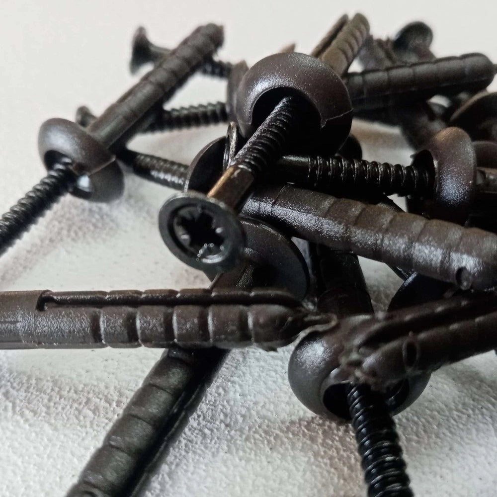 Tassello 6x40mm - 20 pz colore testa di moro per scossalina