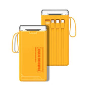 Trade Shop - Power Bank Portatile A Ricarica Rapida Da 12000 Mah Con Luce Led 4 Cavi Integrati Q-dc456 -