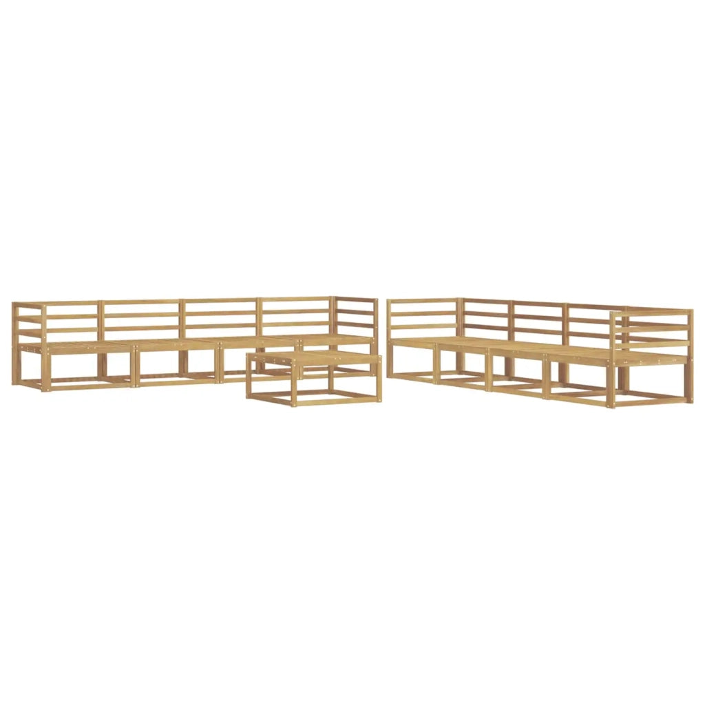 Set di divani da esterno 9 pcs Bianco 79 x 79 x 37 cm 3386218
