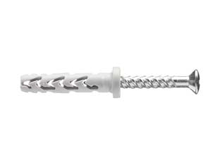 TASSELLO IN NYLON PROLUNG. CON VITE TSP PZ COLLARINO CILINDR. JTX TP/V- - ø mm.6x60 - 100 pezzi ELEMATIC