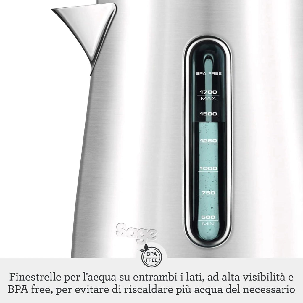 Sage - The Soft Top Luxe - Bollitore Elettrico Silenzioso - Bollitura Rapida - Bollitore Cordless da 1,7 L - Torta Red Velvet