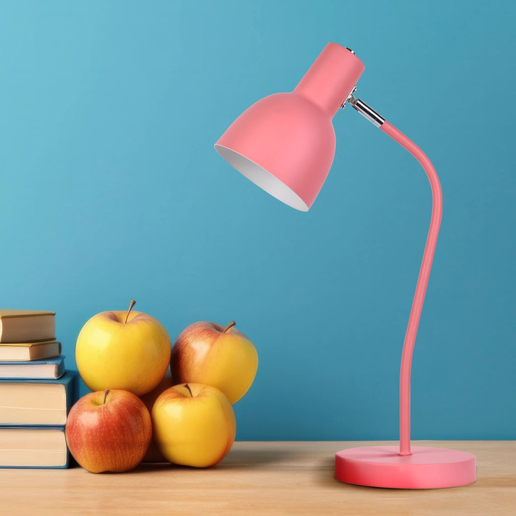 Lampada da scrivania rosa E27 MIMI Polux 50 cm metallo