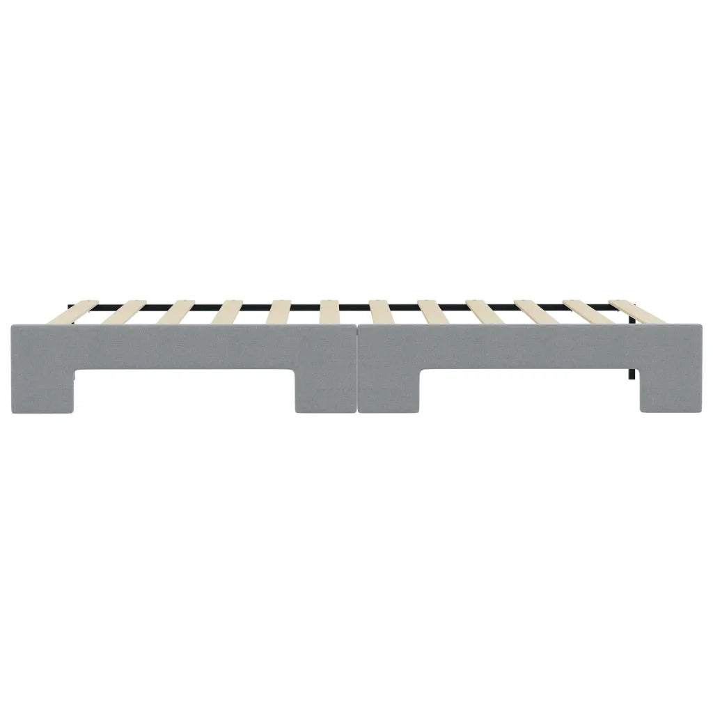 Divano letto | Sof¨¤ letto | Letto singolo Estraibile Grigio Chiaro 90x190 Tessuto
