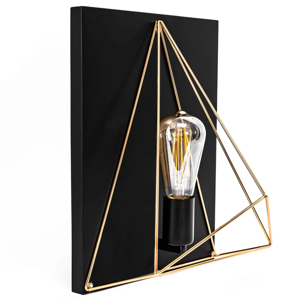 Lampada Da Parete Vetrata APP1095-1W Black