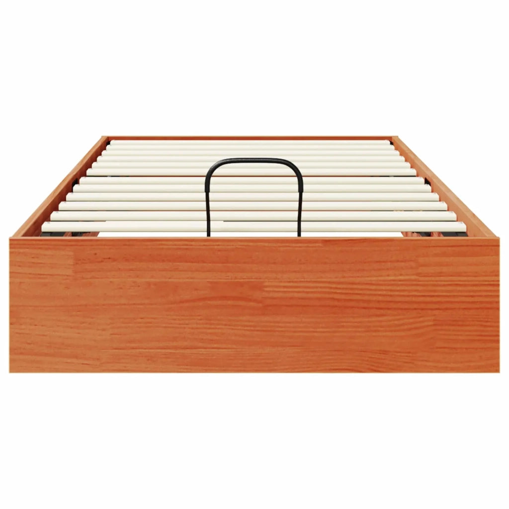 Telaio del Letto Ottomano con Ripostiglio Marrone Cera 3418764