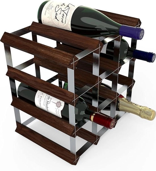 Kit per 12 Bottiglie di Vino in Abete Scuro (FSC)