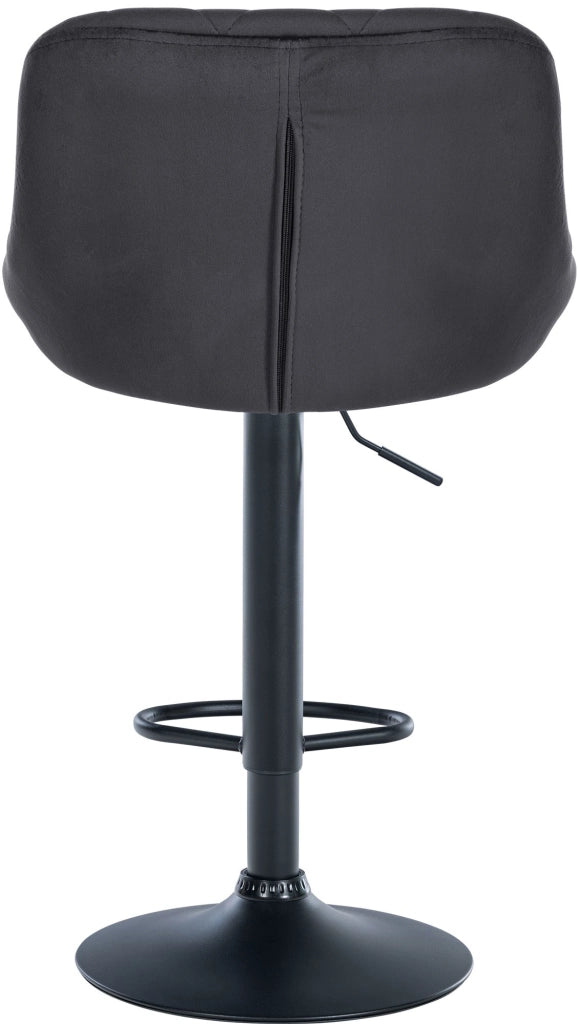 2er Set Barhocker Lazio Samt schwarz