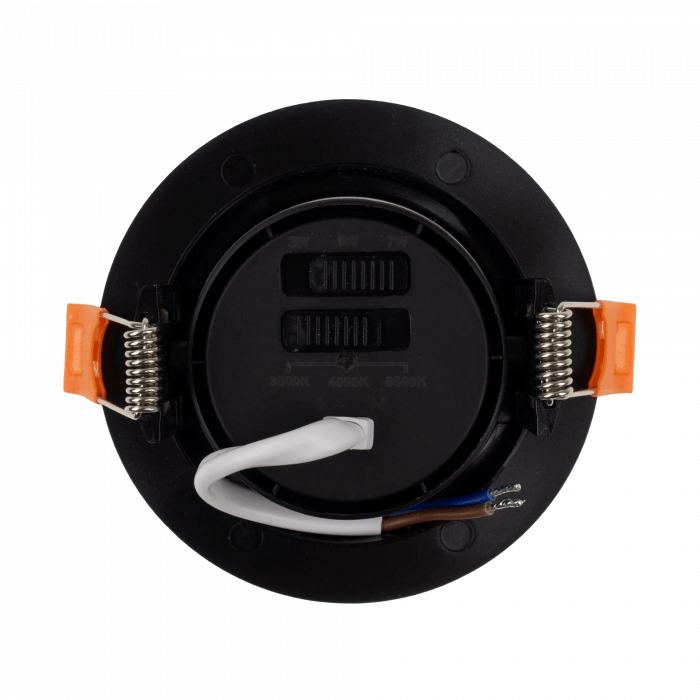 Faretto incasso LED CCT nero rotondo Ecolight