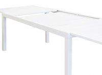 Tavolo Formentera 200/300x100x74 h cm in Alluminio Bianco