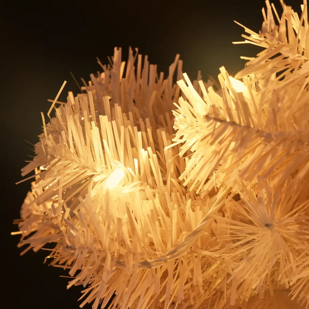 Albero di Natale Preilluminato con Vaso Bianco 120 cm in PVC 344652