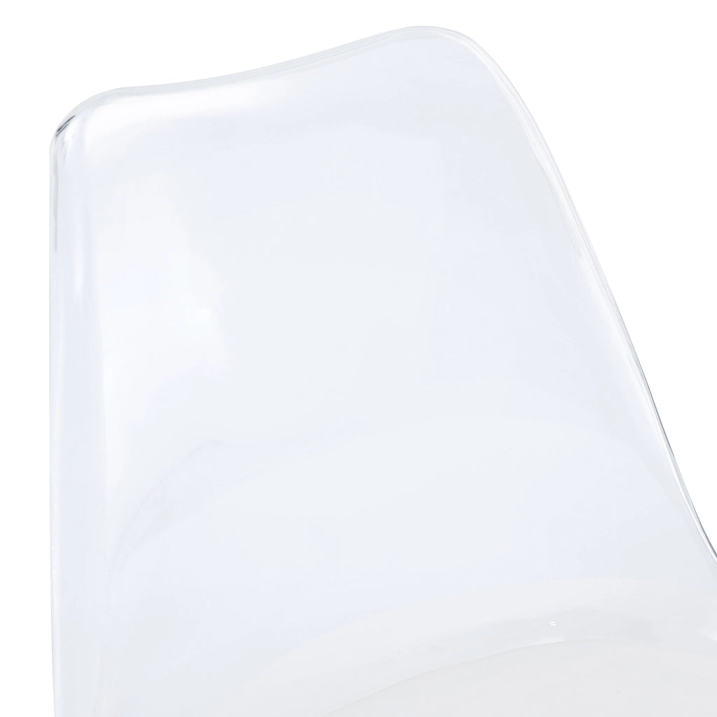 Set 2 Sgabelli da Bar Regolabili ¨C MINIMAL ¨C Seduta in Ecopelle, Schienale in Plastica, Gambe in Metallo Nero