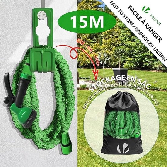 Serpentino di giardino in alta qualità professionale - tubo di irrigazione 15m
