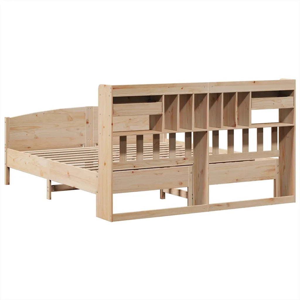 vidaXL Letto Libreria senza Materasso 180x200 cm in Legno di Pino