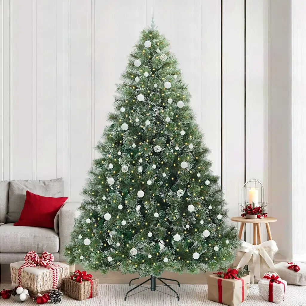 Albero di Natale artificiale con 300 LED Verde 240 cm PE e PVC 3397877