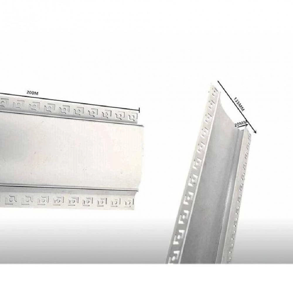 Trade Shop - 5 Profili In Alluminio 2mt A Incasso Senza Copertura Per Strip Led Strisce Al-17 -
