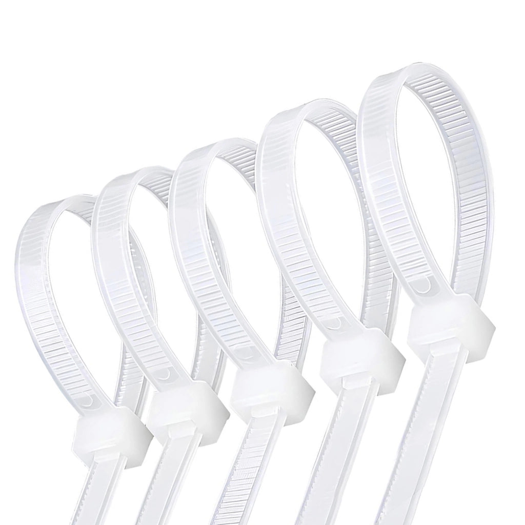 Confezione da 40 Fascette Stringicavo in Nylon 3.6x200mm Fascette Autobloccanti Bianco Avizar