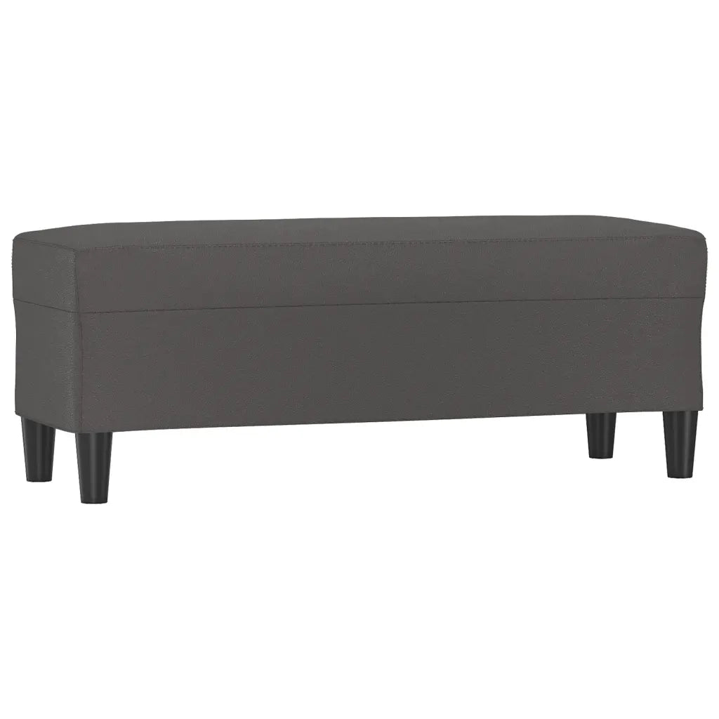 Panca Grigia 100x35x41 cm in Similpelle CFW4715852