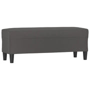 Panca Grigia 100x35x41 cm in Similpelle CFW4715852