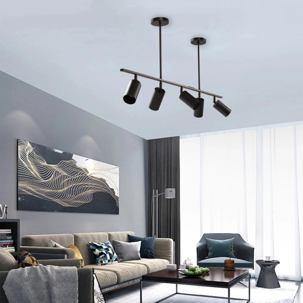 Lampada Pensile Metallo Black Loft APP611-5C
