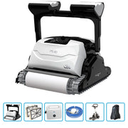Robot Piscina Dolphin Ps 40 Premium Con Spazzole Kanebo, Carrello E Copertura Protettiva