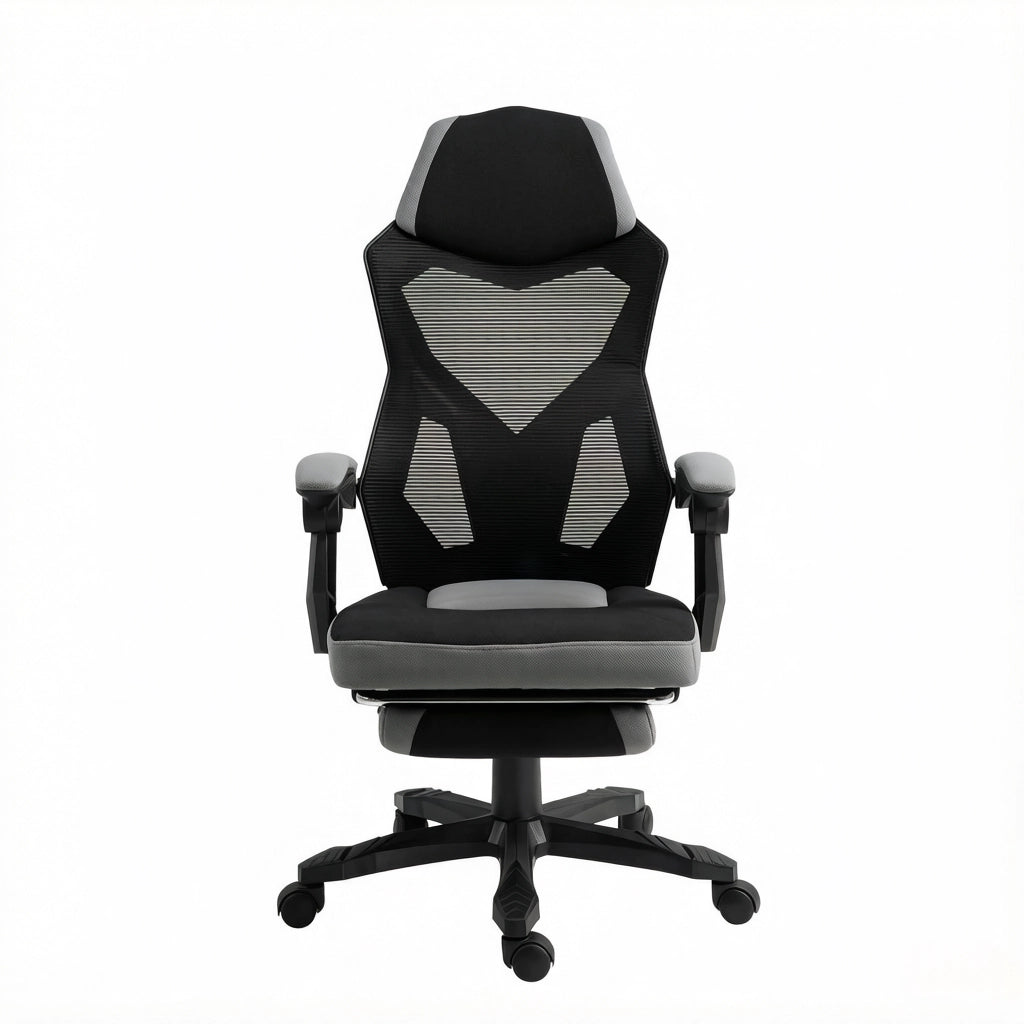 SEDIA DA UFFICIO GAMING 58x63x112-122 cm Nero Grigio