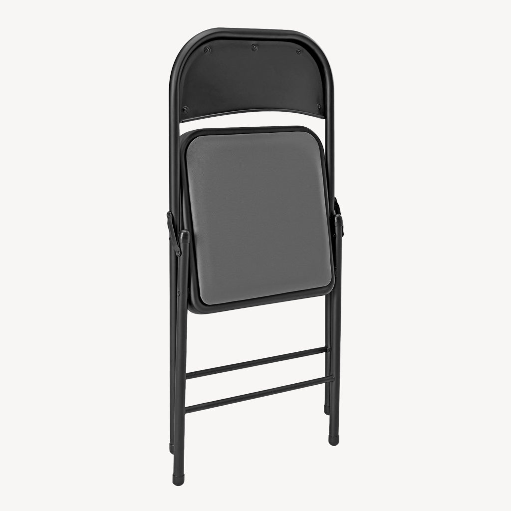 Set di 6 Sedie Pieghevoli da Conferenza con Telaio in Metallo 80 x 46 x 50 cm - Grigio pro.tec