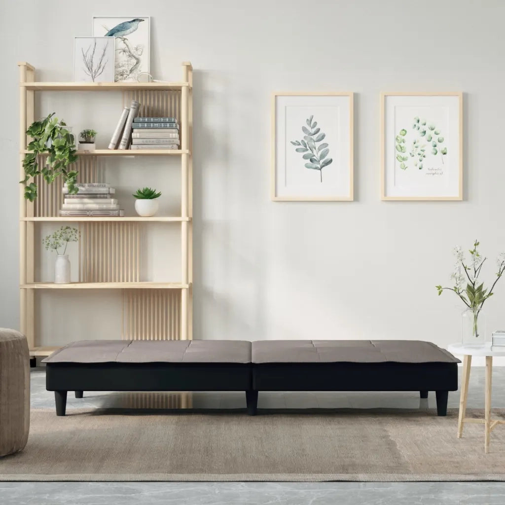 Divano letto-Sofa Letto-Daybed Tortora in Tessuto 741029