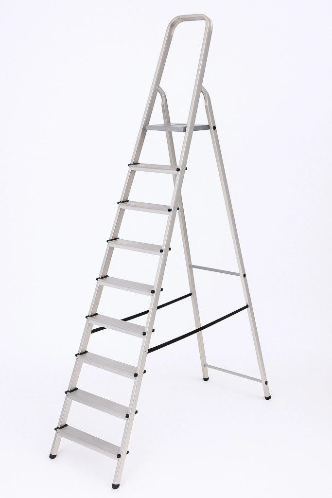 SCALA IN ALLUMINIO ALFA EUROSCALA EN131- 8 gradini cm.53x232h (171h pedana) kg.7,8 - 1 pezzi FACAL