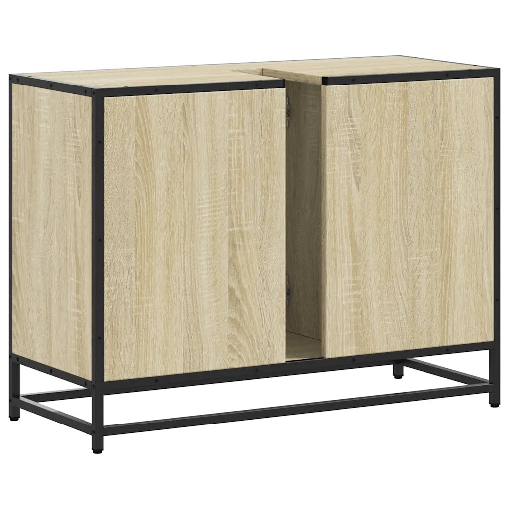 Mobile Lavabo Bagno Rovere Sonoma 60x30x60 cm Legno Multistrato 849280