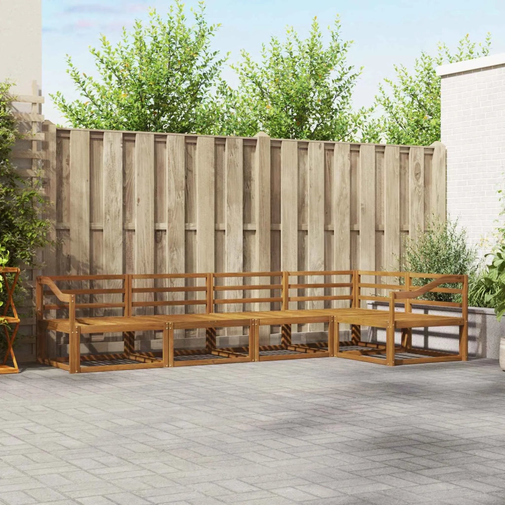 Set di divani da esterno 5 pcs Naturale