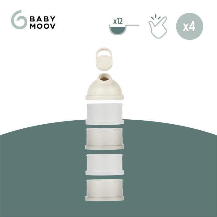 Babymoov Dosatori per latte in polvere Babydose - Beccuccio ergonomico - Prodotto in Francia, Beige