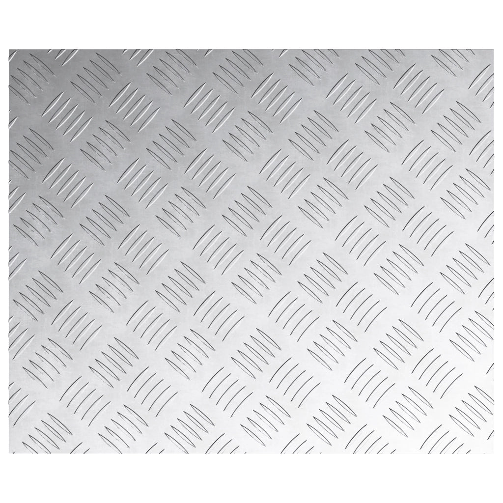 Lastre in Alluminio Antiscivolo a Rombo 2 pezzi 60x50 cm