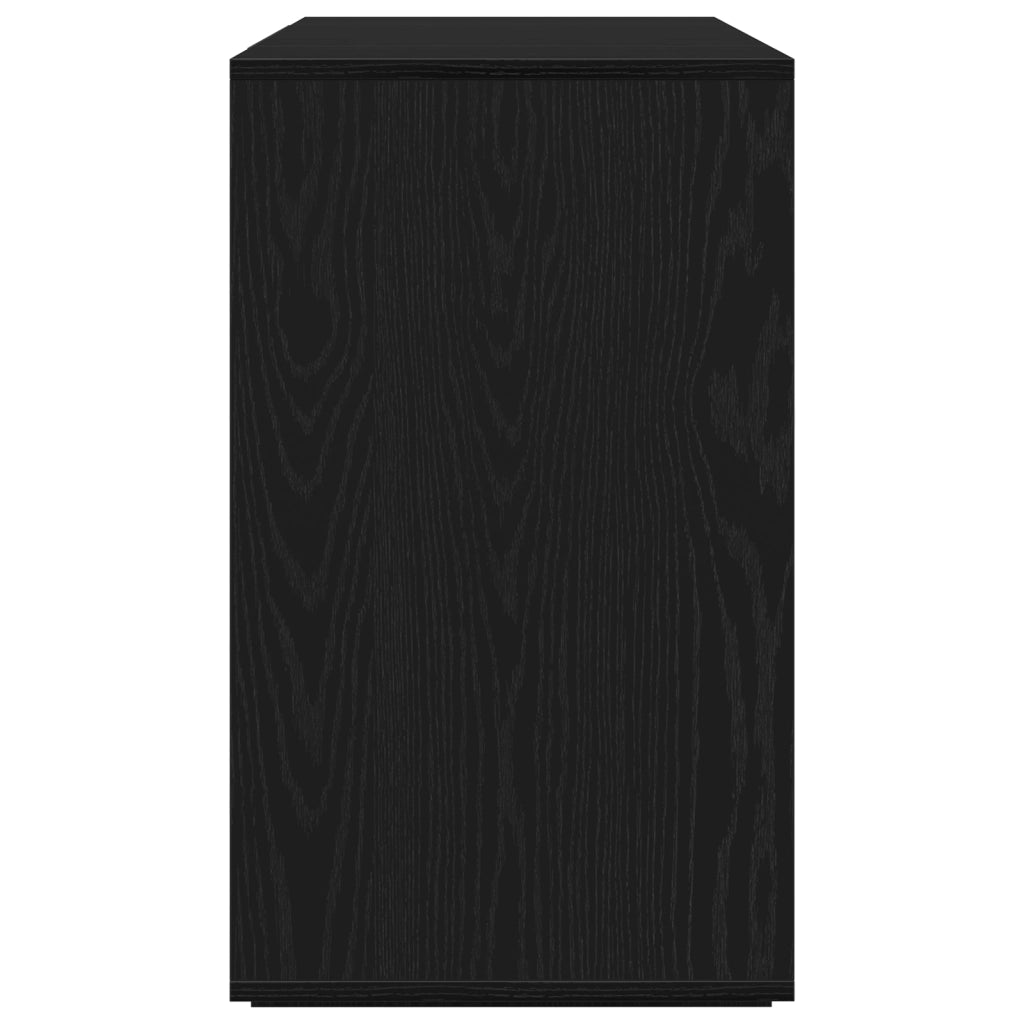 Credenza Nera in Rovere Rovere Nero Legno 120 x 41 x 75 cm