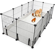 Casa per animali domestici in tela con rivestimento impermeabile - adatto per conigli, cavi, lepre, topi, tartarughe - 12 piastre per gabbia