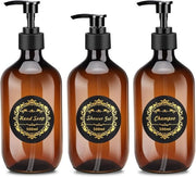 Dispensatore di sapone - impermeabile e resiste all'acqua - 3 pezzi - PET plastica
