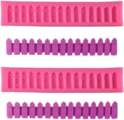 Due set di utensili per la cottura - forma di silicone per decorazione di torte con fondant e recinzione