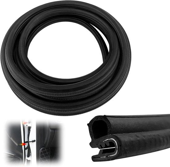 Afdichting universale per portiere auto - Protezione gomma universale per profili di sigillatura - Portiere camper e auto - Sigillatura auto con protezione gomma - 6m