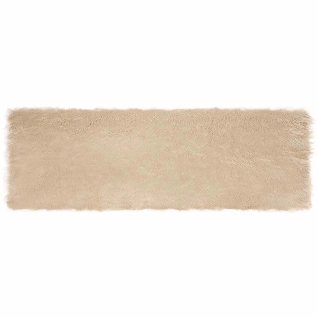 Tappeto in finta TAFALLA Beige 80 x 250 cm Poliestere