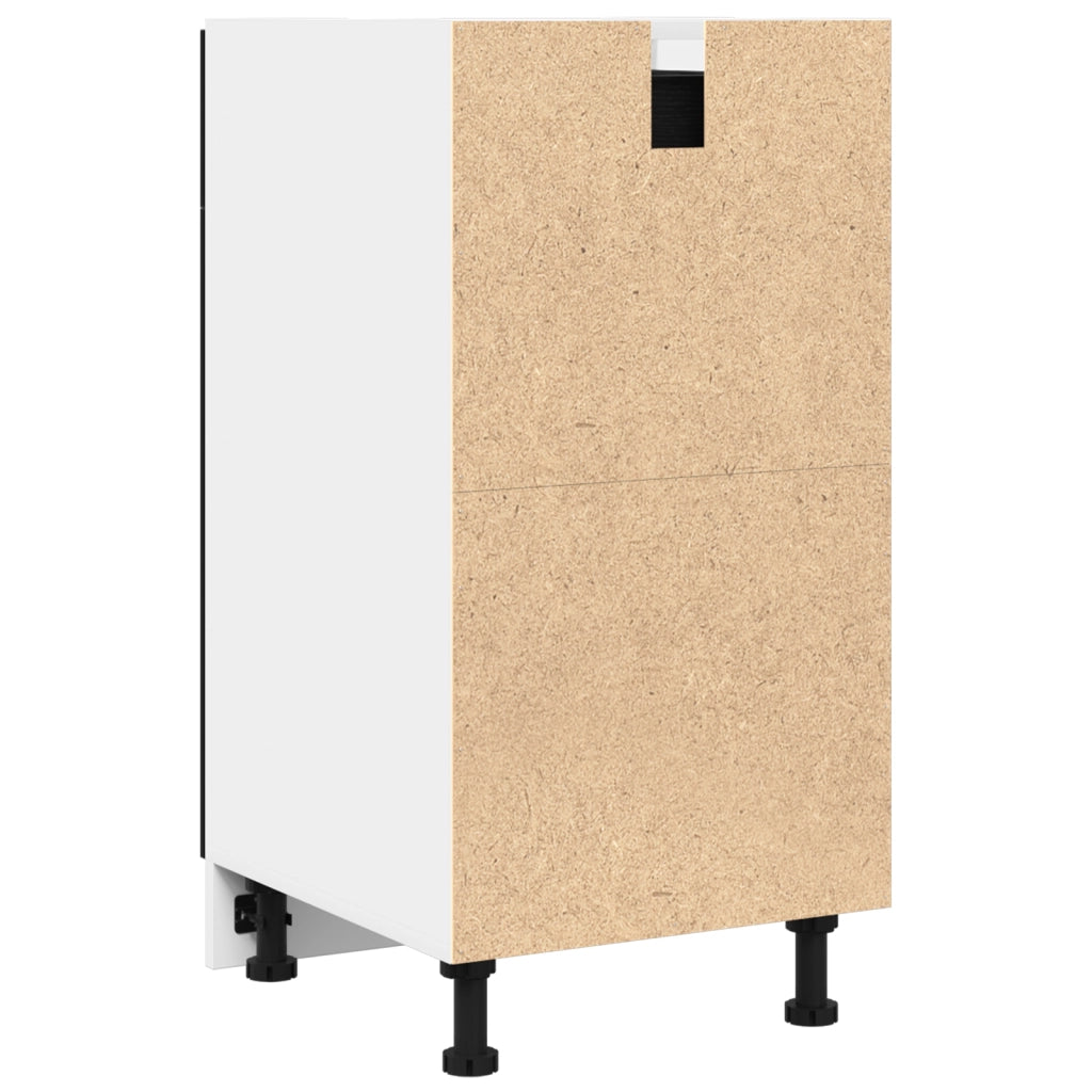 Mobile con cassetti - Rovere nero, 40x46x81.5 cm, Realizzato in legno ingegnerizzato