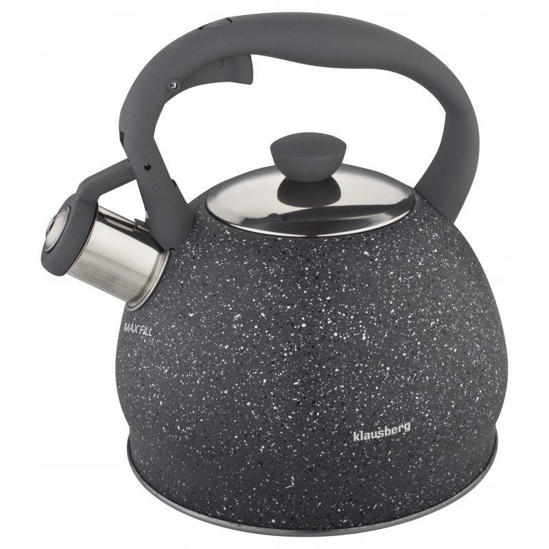 Klausberg KB-7321 Bollitore con fischio in marmo da 2 litri