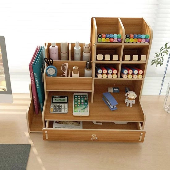 Organizzatore per Scrivania - Cassa di Archiviazione per Scrivania, Sistema di Archiviazione per Scrivania 28 × 15 × 25 cm