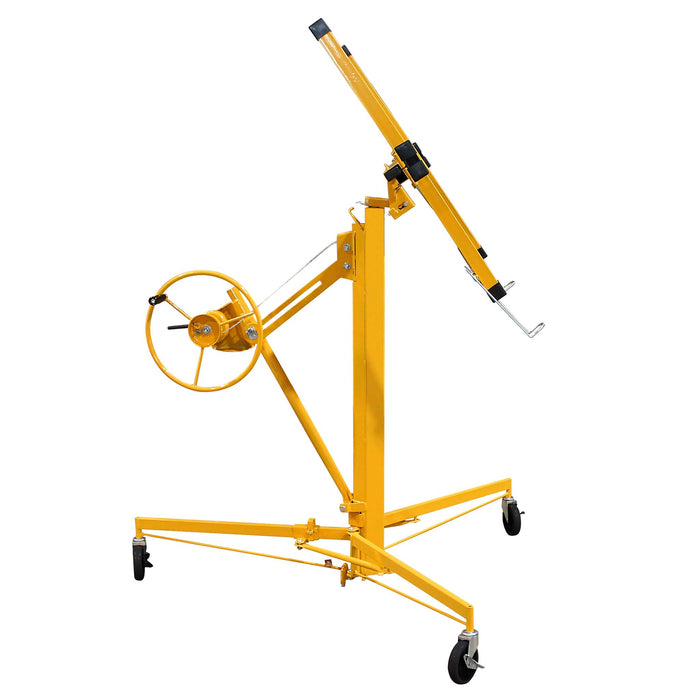 Sollevatore pannelli cartongesso max 68kg, altezza 188-487cm, Carrello Alzapannelli Alzalastre