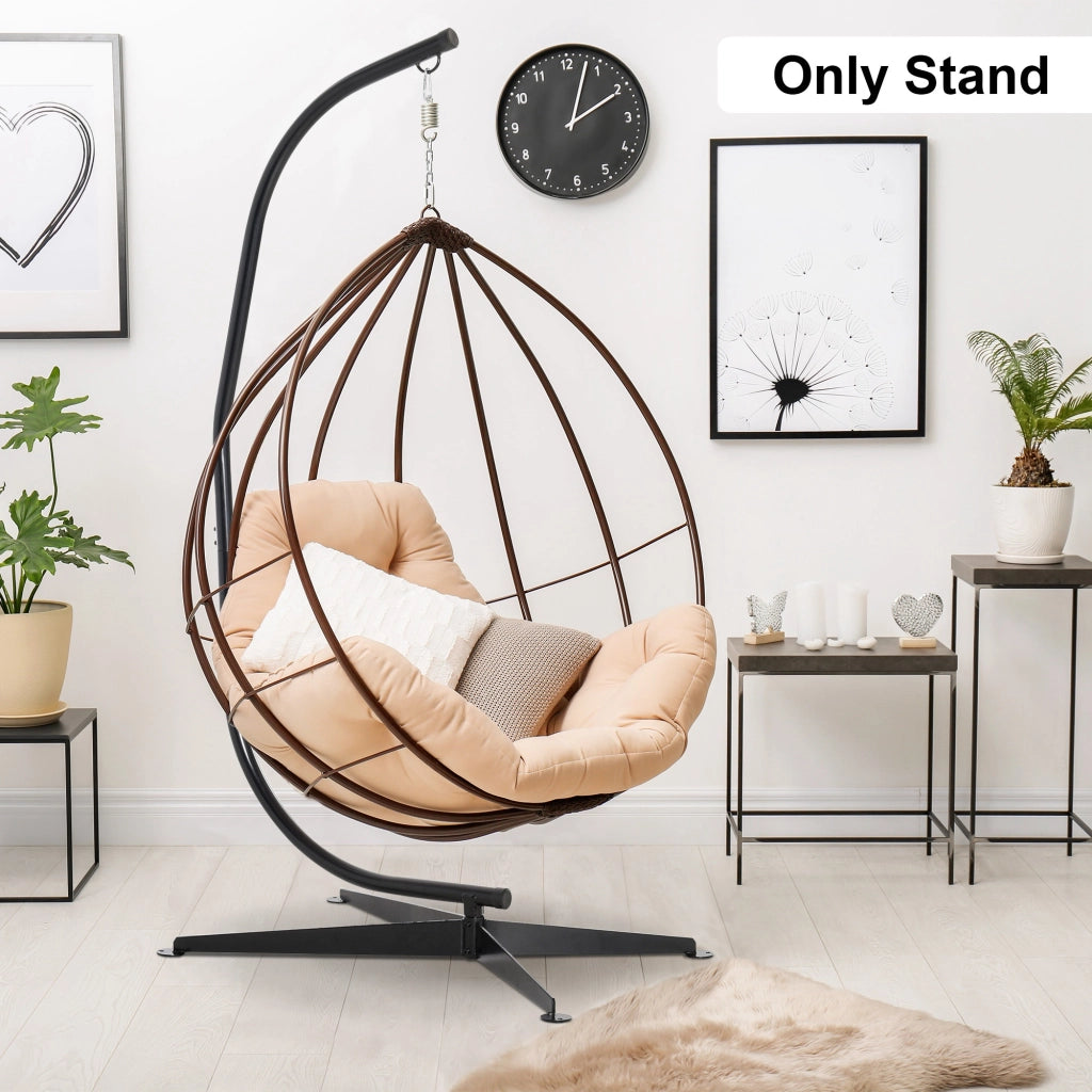 Supporto Sedia Sospesa ¨C zephmum ¨C Base X, Nero, 114x80x208 cm